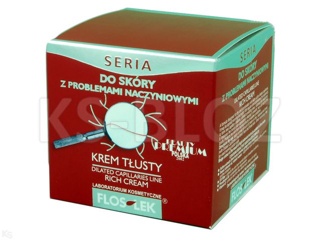 Flos-Lek Krem tłusty do skóry z problemami, naczynkami interakcje ulotka   50 ml