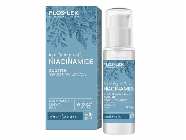 FLOS-LEK LABORATORIUM BYE TO DRY WITH… NIACINAMIDE BOOSTER Serum nawilżające interakcje ulotka serum  30 ml