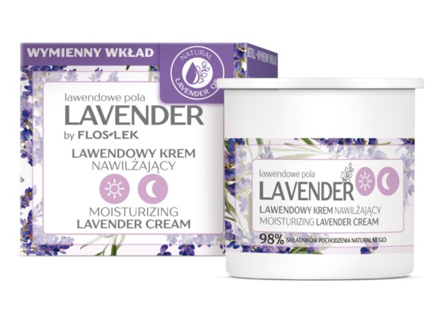 FLOS-LEK LAVENDER Lawendowy Krem nawilżający na dzień i na noc interakcje ulotka krem  50 ml | wkład