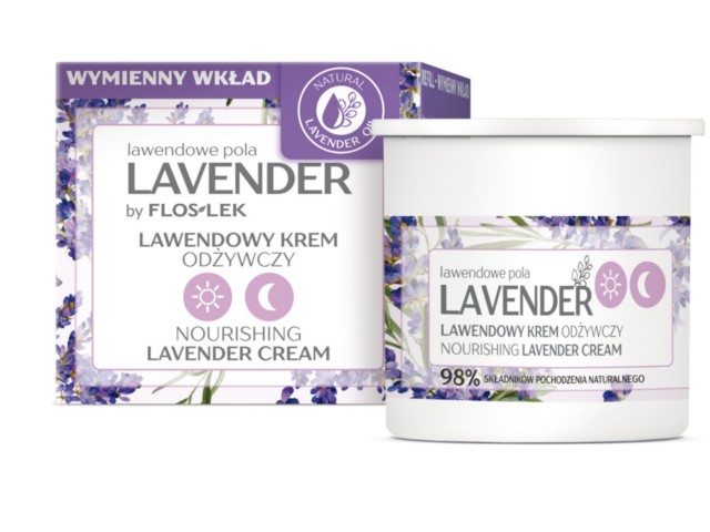 FLOS-LEK LAVENDER Lawendowy Krem odżywczy na dzień i na noc interakcje ulotka krem  50 ml (wkład)