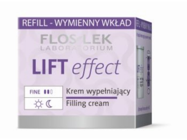 Flos-Lek Lift Effect Krem wypełniający na dzień, noc wymienny wkład interakcje ulotka krem  50 ml