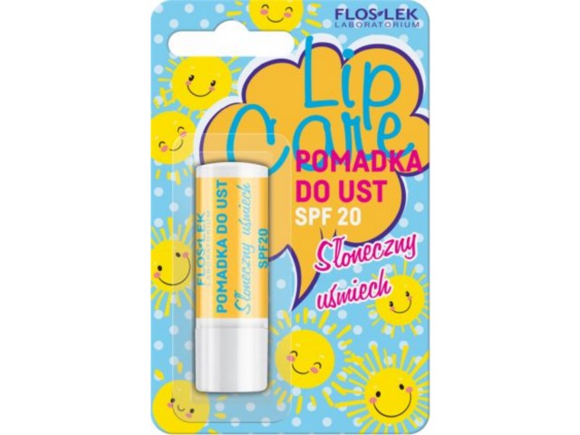 Flos-Lek Lip Care Pomadka do ust słoneczny uśmiech SPF 20 interakcje ulotka pomadka do ust  1 szt.