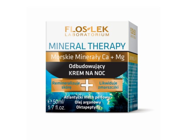 Flos-Lek Mineral Therapy Krem odbudowujący na noc interakcje ulotka   50 ml