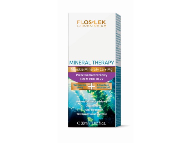 Flos-Lek Mineral Therapy Krem przeciwzmarszczkowy pod oczy interakcje ulotka   30 ml