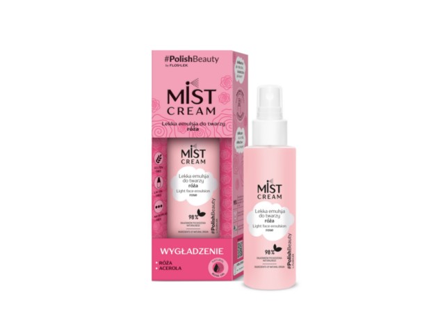 Flos-Lek Mist Cream Emulsja do twarzy róża lekka interakcje ulotka   110 ml