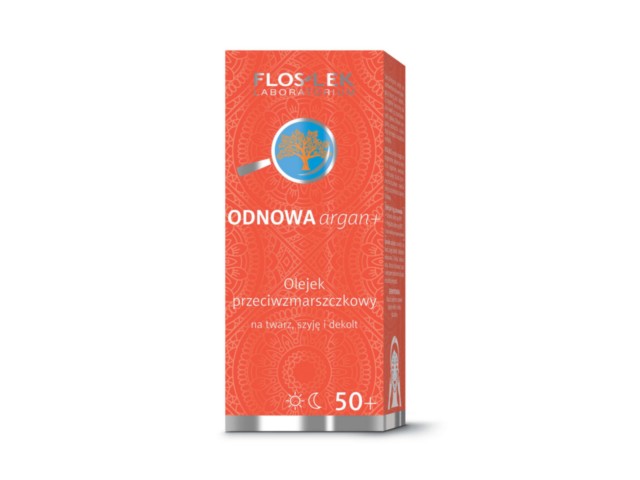 Flos-Lek Odnowa Argan+ Olejek przeciwzmarszczkowy 50+ interakcje ulotka   30 ml