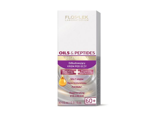 Flos-Lek Oils & Peptides Krem pod oczy odbudowujący 60+ interakcje ulotka krem  15 ml