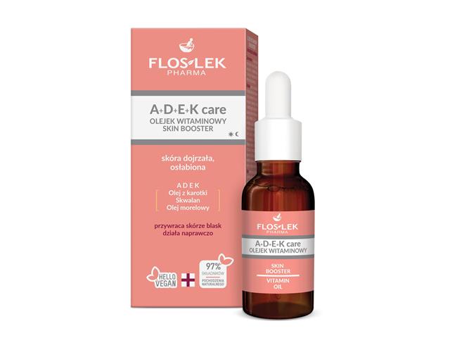 Flos-Lek Pharma A+D+E+K Care Skin Booster Olejek witaminowy interakcje ulotka olejek  30 ml