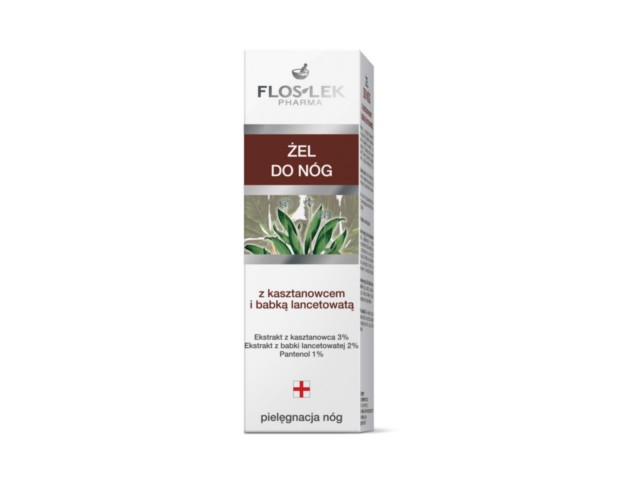 Flos-Lek Pielęgnacja Nóg Żel z kasztanem, babką lancetowatą interakcje ulotka żel - 50 ml