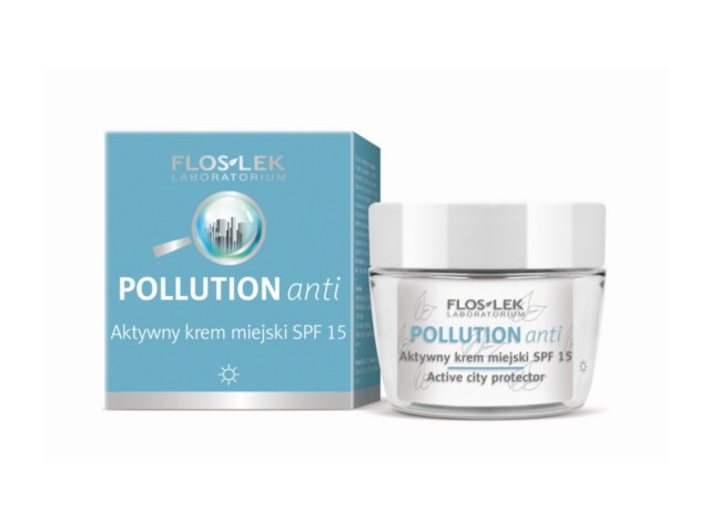 Flos-Lek Pollution Anti Krem aktywny miejski na dzień SPF 15 interakcje ulotka krem  50 ml