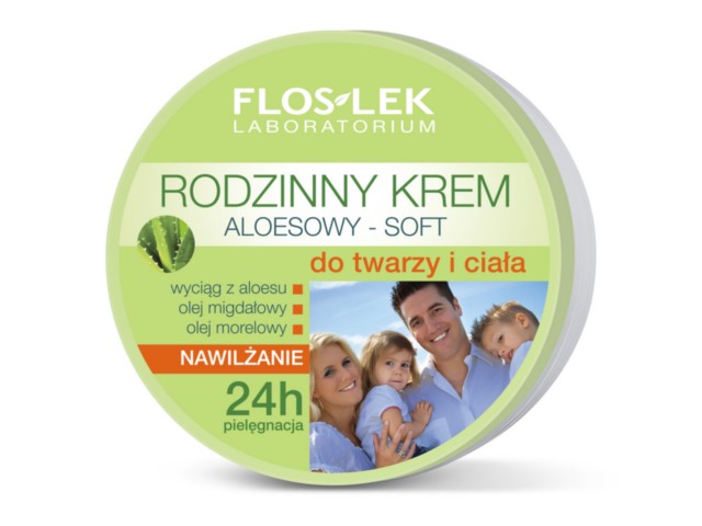 FLOS-LEK RODZINNY Krem aloes.soft d/tw/ciała interakcje ulotka   250 ml