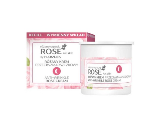 FLOS-LEK ROSE FOR SKIN Różany Krem przeciwzmarszczkowy na noc interakcje ulotka krem  50 ml (wkład)