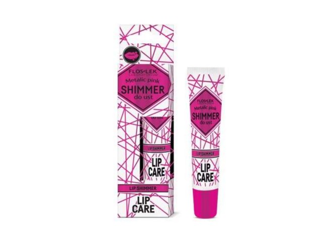 Flos-Lek Shimmer do ust metalic pink interakcje ulotka pomadka do ust - 10 g