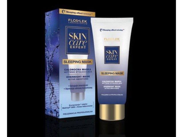 Flos-Lek Skin Care Expert Maska aktywnie wygładzająca całonocna interakcje ulotka maseczka - 75 ml