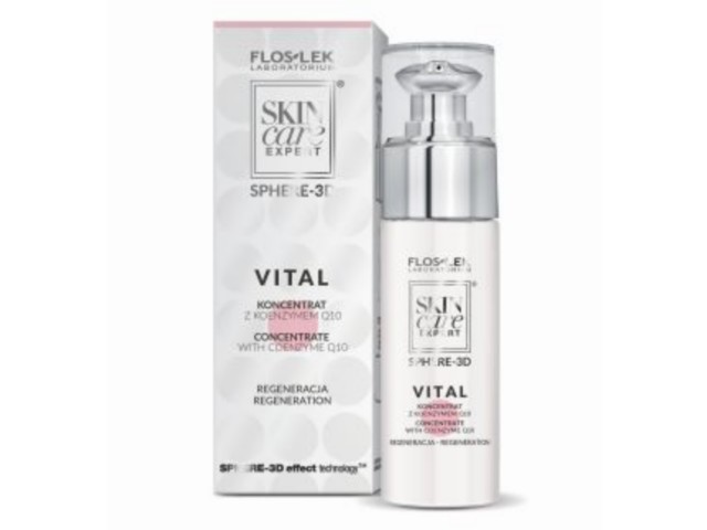 Flos-Lek Skin Care Expert Sphere-3d Vital Koncentrat z koenzymem Q10 interakcje ulotka koncentrat - 30 ml