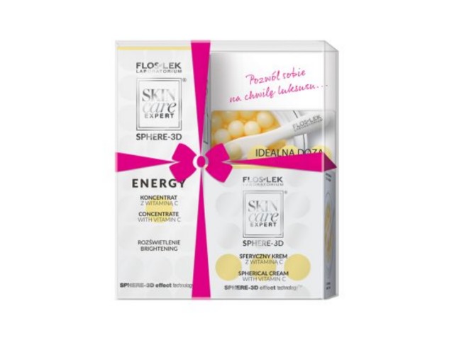 Flos-Lek Skin Care Expert Sphere-3d Zestaw Krem z wit.C+koncentrat z wit.C interakcje ulotka zestaw - 10,5 g + 30 ml