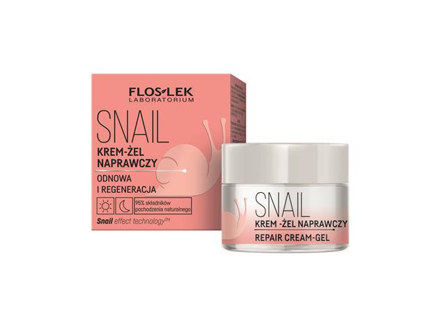 Flos-Lek Snail Krem-żel naprawczy na dzień, noc interakcje ulotka   50 ml