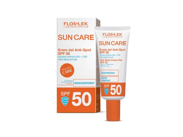 Flos-Lek Sun Care Krem-żel anti-spot SPF 50 interakcje ulotka krem-żel - 30 ml