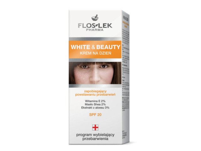 Flos-Lek White & Beauty Krem na dzień zapobiegający przebarwieniom interakcje ulotka   50 ml