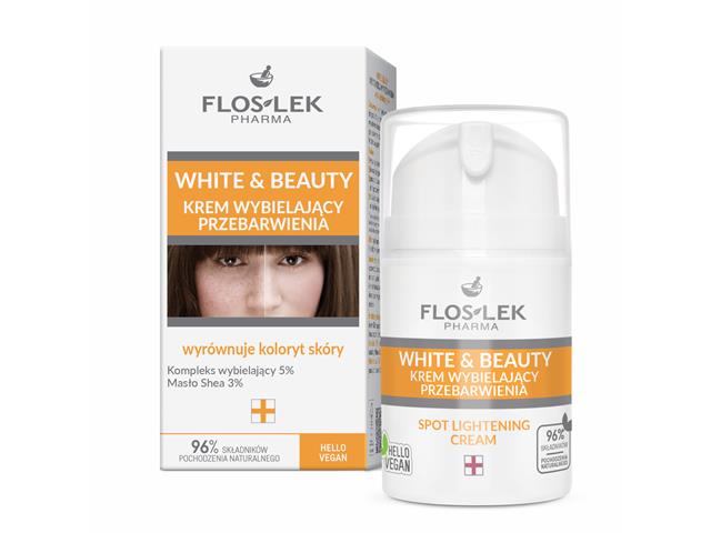 Flos-Lek White & Beauty Krem wybielający przebarwienia interakcje ulotka   50 ml