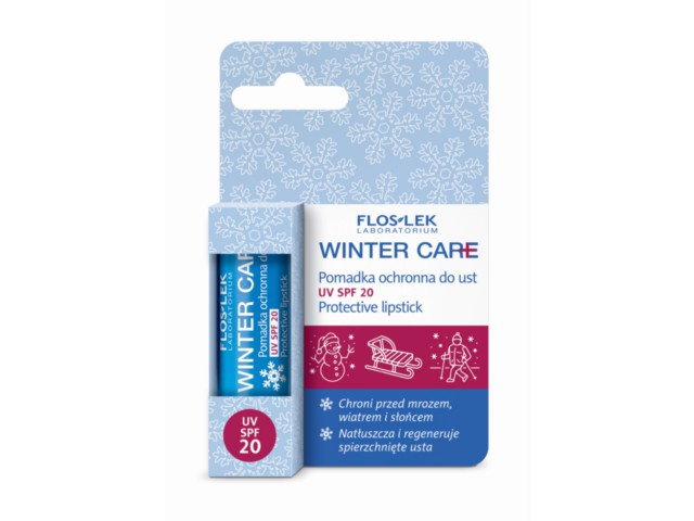 Flos-Lek Winter Care Pomadka do ust ochronna SPF 20 z filtrem UV interakcje ulotka pomadka do ust  1 szt.