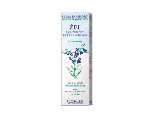Flos-Lek Żel do skóry tłustej szałwiony interakcje ulotka żel - 50 ml