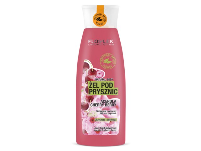 Flos-Lek Żel pod prysznic acerola & cherry berry interakcje ulotka żel  250 ml