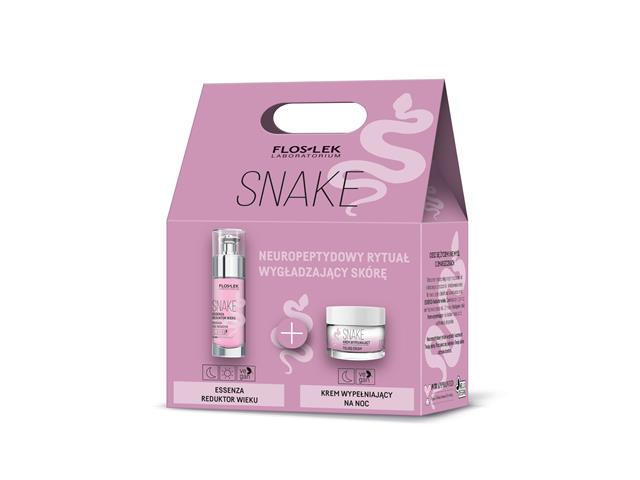 FLOS-LEK Zestaw SNAKE (Krem wypełniający i Essenza Reduktor Wieku) interakcje ulotka zestaw - 50 ml (+ 30 g)