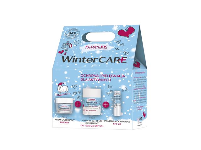 FLOS-LEK Zestaw WINTER CARE 2 (Krem Ochronny Zimowy, Krem w sztyfcie Ochr.d/twarzy i Pomadka SPF20) interakcje ulotka zestaw  50 ml | + 16 g + 1 szt.