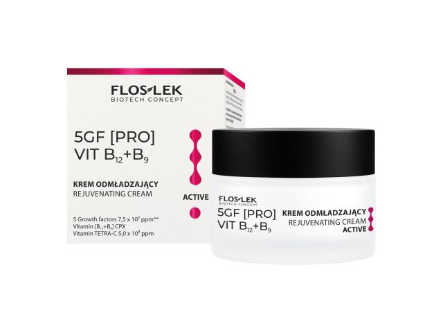 Floslek Biotech Concept 5gf [Pro] Vit B12+B9 Active Krem odmładzający do twarzy interakcje ulotka krem - 50 ml