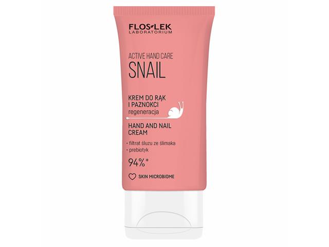 Floslek Laboratorium Active Hand Care Snail Krem do rąk i paznokci interakcje ulotka krem  50 ml