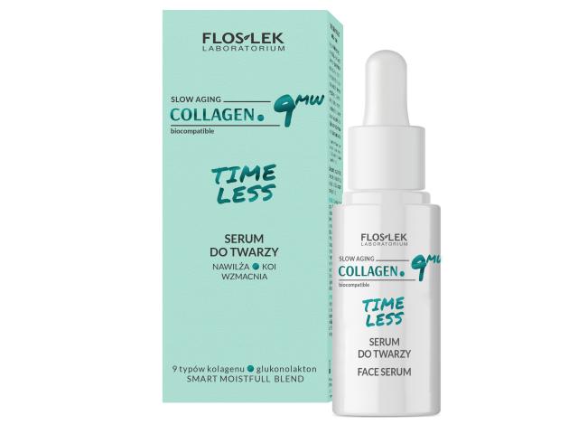 Floslek Laboratorium Collagen. 9MW Timeless Serum do twarzy nawilża, koi, wzmacnia interakcje ulotka serum  30 ml