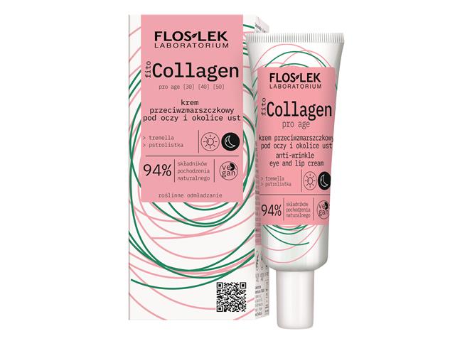 Floslek Laboratorium Fito Collagen Pro Age Krem przeciwzmarszczkowy pod oczy i okolice ust interakcje ulotka   30 ml