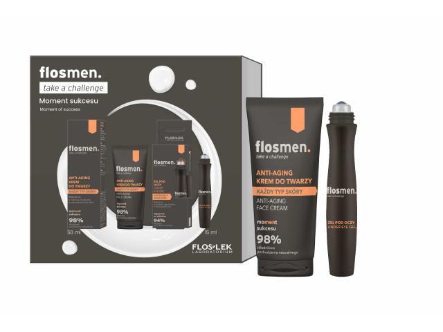 Floslek Laboratorium Flosmen Moment Sukcesu Zestaw anti-aging krem do twarzy + żel pod oczy interakcje ulotka zestaw - 50 ml + 15 ml