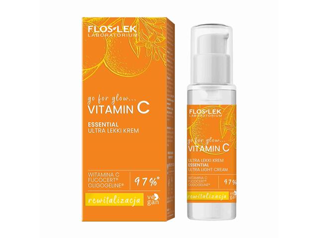 Floslek Laboratorium Go For Glow… Vitamin C Krem na dzień i na noc ultra lekki interakcje ulotka krem  30 ml