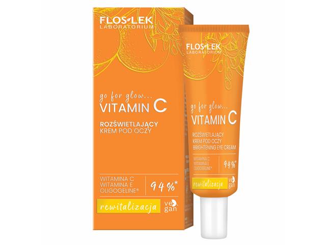 Floslek Laboratorium Go For Glow… Vitamin C Krem pod oczy rozświetlający interakcje ulotka krem  30 ml