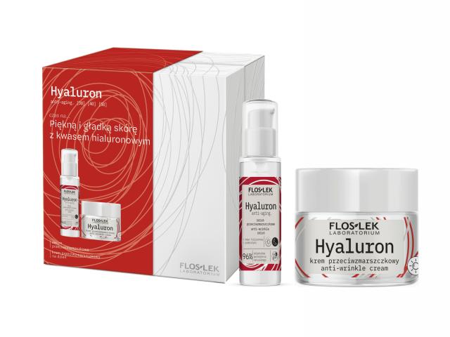 Floslek Laboratorium Hyaluron Anti-Ageing Zestaw Serum p/zmar.+ Krem p/zmar.na dzień interakcje ulotka zestaw  30 ml + 50 ml