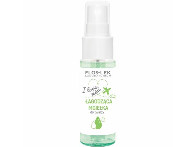 Floslek Laboratorium I Love Mini Mgiełka do twarzy łagodząca interakcje ulotka mgiełka 30 ml