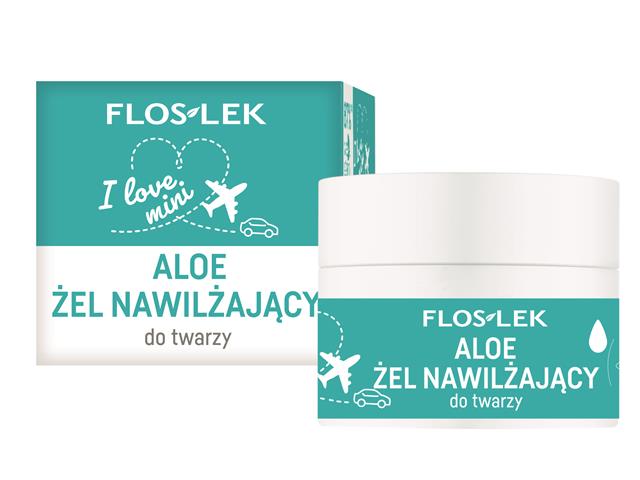 Floslek Laboratorium I Love Mini Żel do twarzy nawilżający aloe interakcje ulotka żel  15 ml