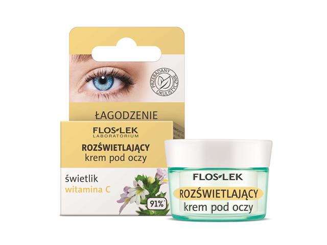 Floslek Laboratorium Krem pod oczy rozświetlający świetlik, witamina C interakcje ulotka krem - 15 ml