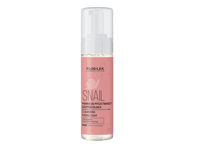 Floslek Laboratorium Snail Pianka do mycia twarzy oczyszczająca interakcje ulotka   160 ml