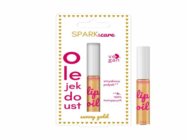 Floslek Laboratorium Spark & Care Sunny Gold Olejek do ust interakcje ulotka olejek  5,5 g