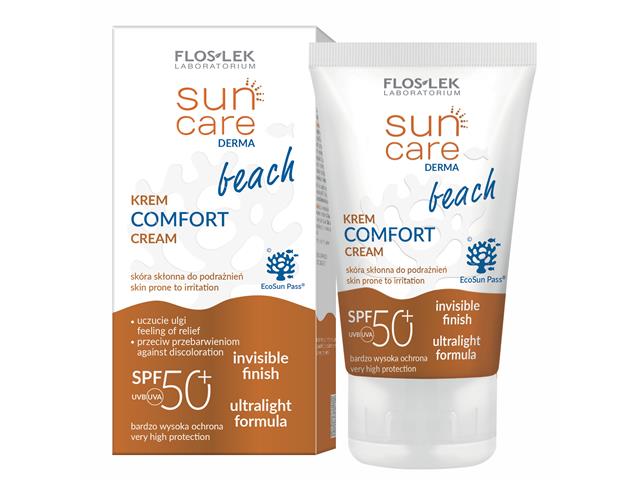Floslek Laboratorium Sun Care Derma Beach Krem comfort SPF 50+ interakcje ulotka   50 ml