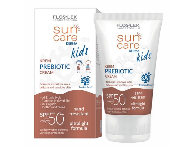 Floslek Laboratorium Sun Care Derma Kids Krem prebiotic SPF 50+ od 1. dnia życia interakcje ulotka   50 ml