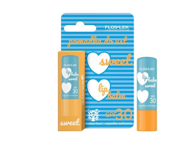 Floslek Laboratorium Sweet Pomadka do ust SPF 30 interakcje ulotka pomadka do ust - 4 g