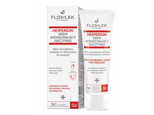 Floslek Pharma Hesperidin Kr. wzmac. naczyńka sk. naczyńkowa wraż. ze skłon. do rumienienia interakcje ulotka krem  50 ml