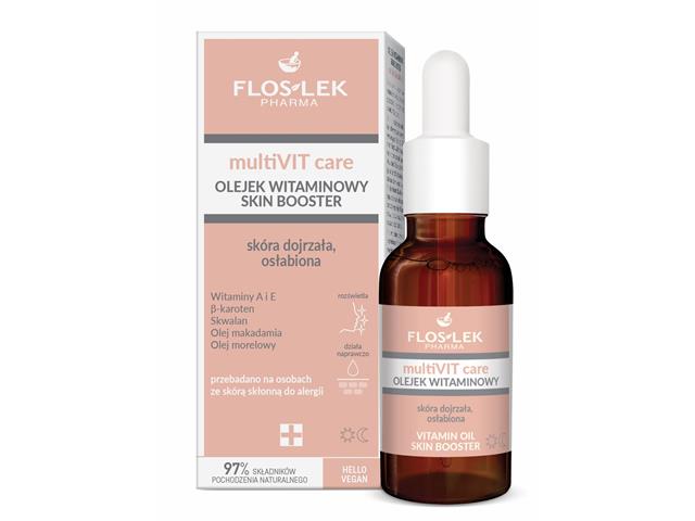 Floslek Pharma Multivit Care Olejek skóra dojrzała, osłabiona witaminowy interakcje ulotka   30 ml
