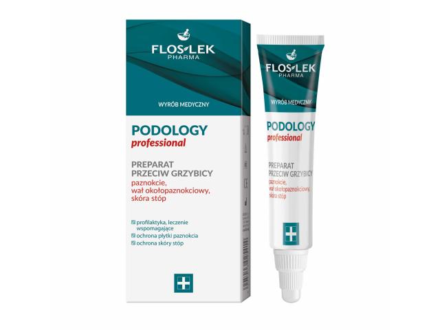 Floslek Pharma Podology Professional prep. przeciw grzybicy pazn., wał okołopaznokciowy, sk. stóp interakcje ulotka żel - 15 ml