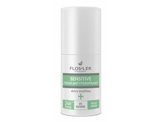 Floslek Pharma Sensitive Fresh Antyperspirant Deo roll-on skóra wrażliwa interakcje ulotka   50 ml