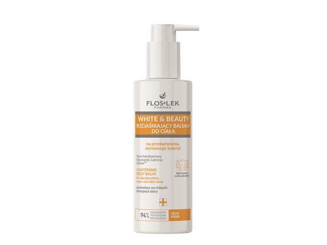 Floslek Pharma White&Beauty Balsam do ciała rozjaśniający na przebarwienia, wyrównuje koloryt interakcje ulotka balsam - 175 ml